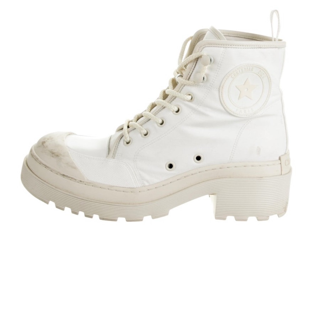 SOLD Dior Women's White Combat Boots